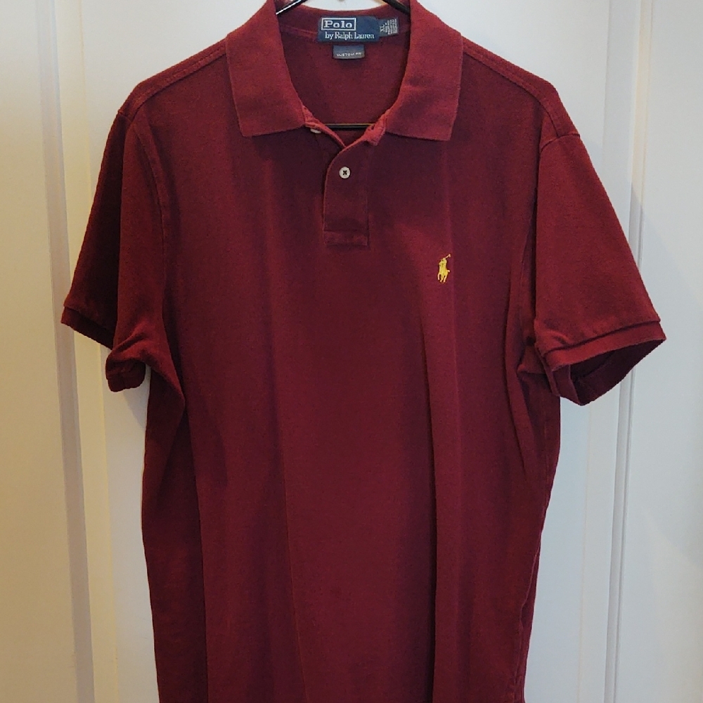 Polo by Ralph Lauren Men's Burgundy Polo Shirt